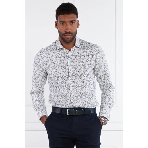 Tommy Hilfiger Koszula | Slim Fit | z dodatkiem lnu Tommy Hilfiger 43 okazyjna cena Gomez Fashion Store