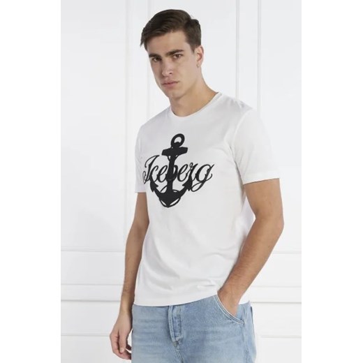 Iceberg T-shirt | Regular Fit ze sklepu Gomez Fashion Store w kategorii T-shirty męskie - zdjęcie 172918285