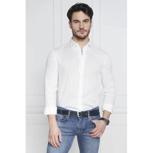 Armani Exchange Lniana koszula | Regular Fit ze sklepu Gomez Fashion Store w kategorii Koszule męskie - zdjęcie 172918337