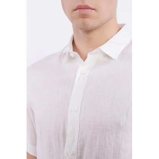 Armani Exchange Lniana koszula Regular Fit Armani Exchange XL okazja Gomez Fashion Store