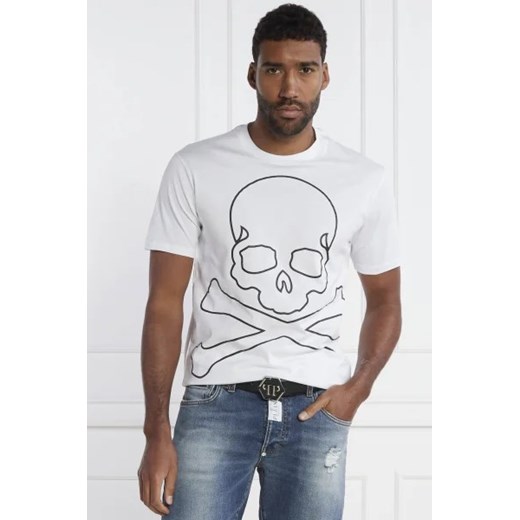 Philipp Plein T-shirt Skull&Bones | Regular Fit ze sklepu Gomez Fashion Store w kategorii T-shirty męskie - zdjęcie 172919237