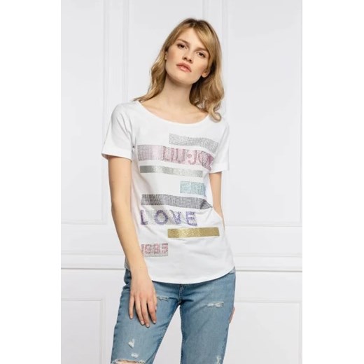 Liu Jo Sport T-shirt | Regular Fit ze sklepu Gomez Fashion Store w kategorii Bluzki damskie - zdjęcie 172919457