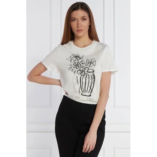 Weekend MaxMara T-shirt | Regular Fit ze sklepu Gomez Fashion Store w kategorii Bluzki damskie - zdjęcie 172919467