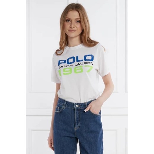 POLO RALPH LAUREN T-shirt polo 1967 | Regular Fit ze sklepu Gomez Fashion Store w kategorii Bluzki damskie - zdjęcie 172920329