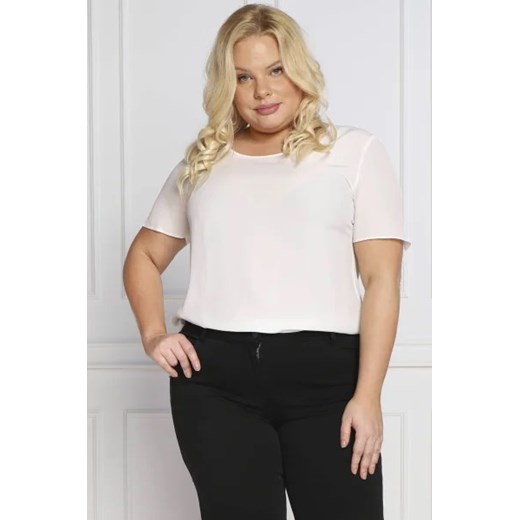 Persona by Marina Rinaldi Bluzka BELLA pluse size | Regular Fit | z dodatkiem Persona By Marina Rinaldi 44 wyprzedaż Gomez Fashion Store