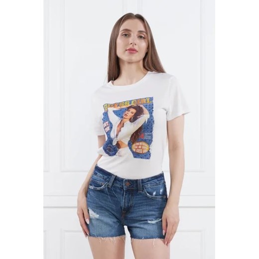 GUESS T-shirt GUESS GIRL EASY TEE | Regular Fit ze sklepu Gomez Fashion Store w kategorii Bluzki damskie - zdjęcie 172921219