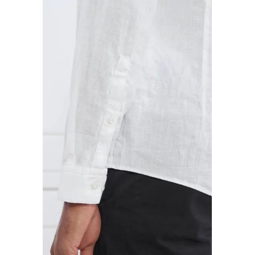 HUGO Lniana koszula Elvory | Slim Fit L promocja Gomez Fashion Store