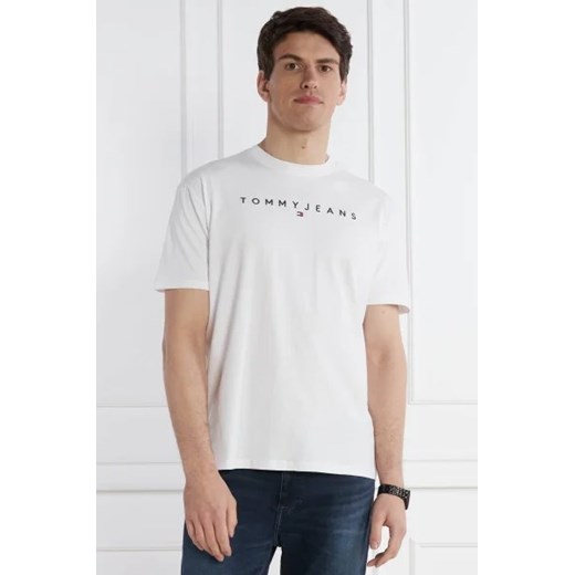 Tommy Jeans T-shirt LINEAR LOGO TEE EXT | Regular Fit ze sklepu Gomez Fashion Store w kategorii T-shirty męskie - zdjęcie 172923218