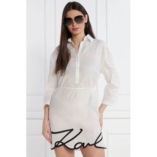 Karl Lagerfeld Sukienka SIGNATURE ze sklepu Gomez Fashion Store w kategorii Sukienki - zdjęcie 172923229