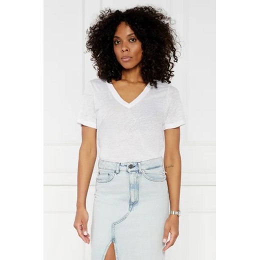 Calvin Klein Lniany t-shirt | Regular Fit Calvin Klein XL Gomez Fashion Store