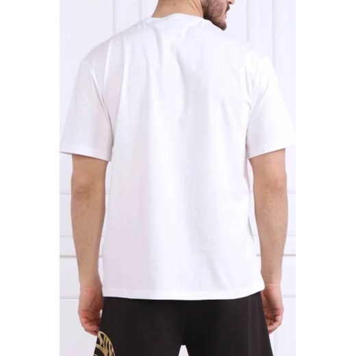 Biały t-shirt męski Just Cavalli z krótkim rękawem 