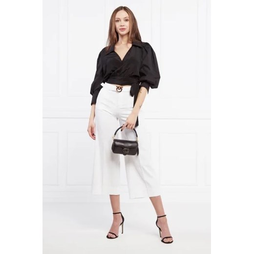 Pinko Spodnie z paskiem PEGGY 9 | Tapered Pinko 30 okazyjna cena Gomez Fashion Store