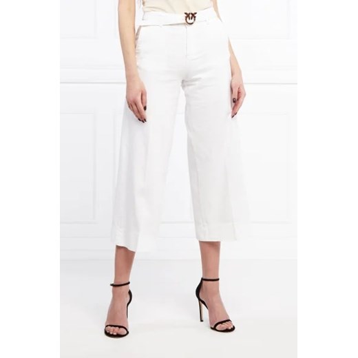 Pinko Spodnie z paskiem PEGGY 9 | Tapered Pinko 31 Gomez Fashion Store okazja