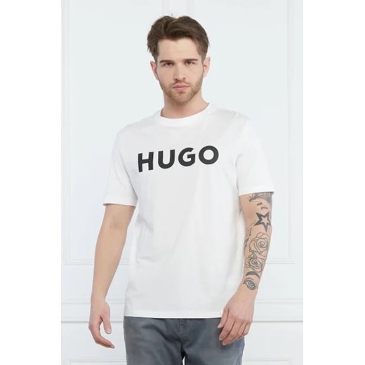 HUGO T-shirt Dulivio | Regular Fit ze sklepu Gomez Fashion Store w kategorii T-shirty męskie - zdjęcie 172924379