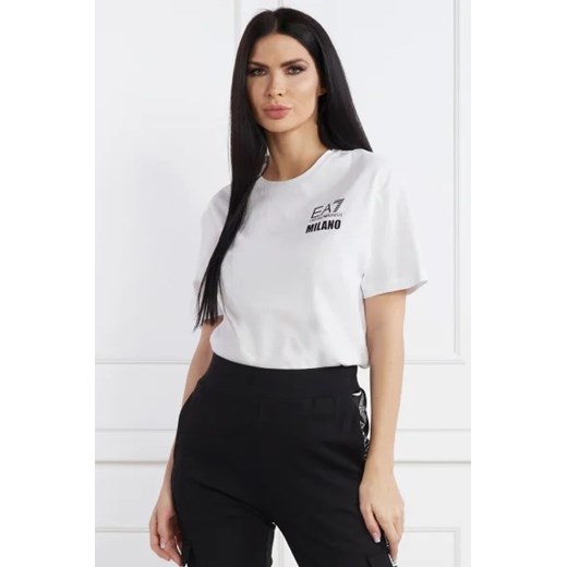 EA7 T-shirt | Regular Fit ze sklepu Gomez Fashion Store w kategorii Bluzki damskie - zdjęcie 172924726