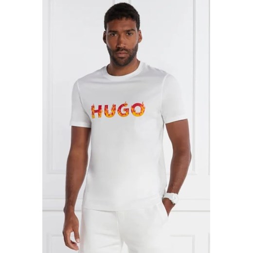 HUGO T-shirt Danda | Regular Fit ze sklepu Gomez Fashion Store w kategorii T-shirty męskie - zdjęcie 172925757