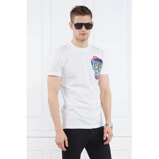 Philipp Plein T-shirt | Round Neck SS Glass Skull | Regular Fit ze sklepu Gomez Fashion Store w kategorii T-shirty męskie - zdjęcie 172925876