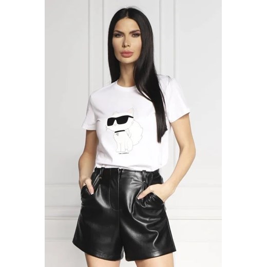 Karl Lagerfeld T-shirt ikonik 2.0 choupette | Regular Fit ze sklepu Gomez Fashion Store w kategorii Bluzki damskie - zdjęcie 172925888
