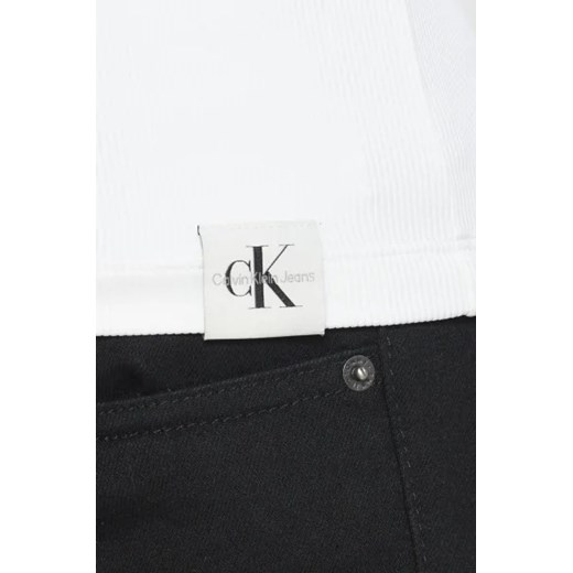Calvin Klein Jeans Golf TAB SPLIT RIB MOCK NECK | Regular Fit XS Gomez Fashion Store wyprzedaż