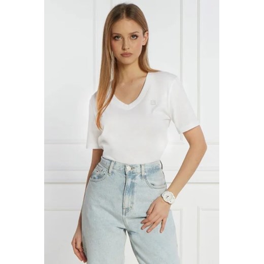 CALVIN KLEIN JEANS T-shirt | Regular Fit ze sklepu Gomez Fashion Store w kategorii Bluzki damskie - zdjęcie 172927476