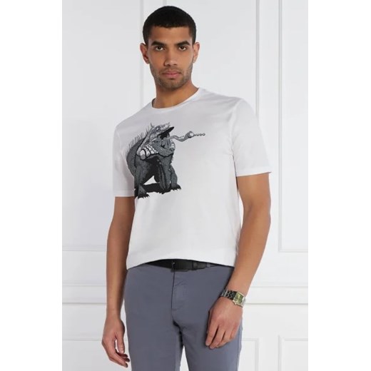HUGO T-shirt Dibeach | Regular Fit ze sklepu Gomez Fashion Store w kategorii T-shirty męskie - zdjęcie 172927539