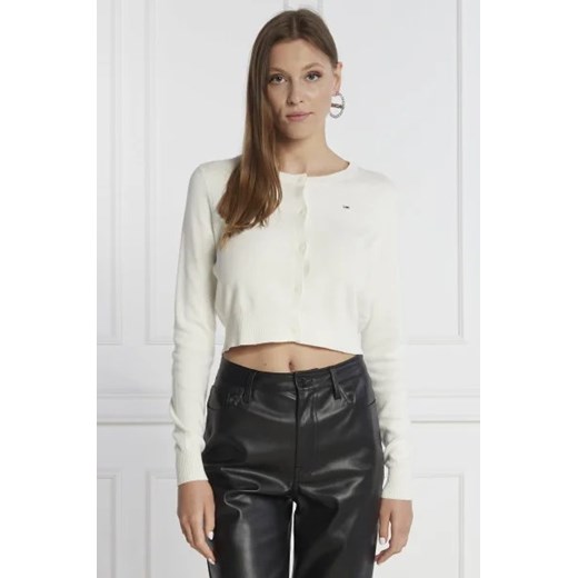 Tommy Jeans Kardigan | Cropped Fit ze sklepu Gomez Fashion Store w kategorii Swetry damskie - zdjęcie 172927806