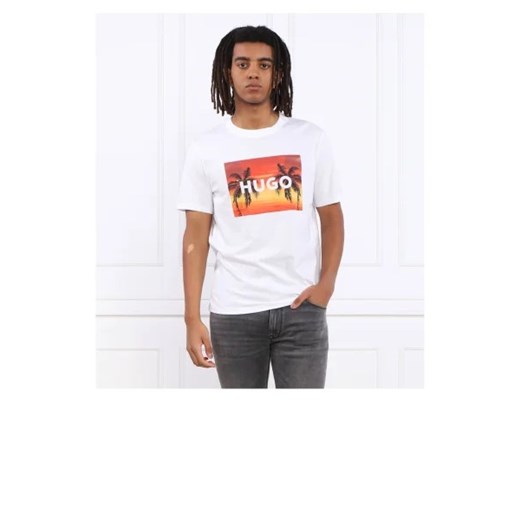 HUGO T-shirt Dulive | Regular Fit ze sklepu Gomez Fashion Store w kategorii T-shirty męskie - zdjęcie 172927959