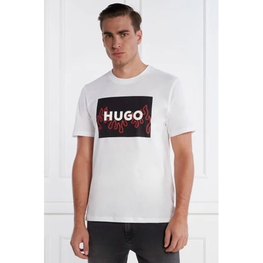 HUGO T-shirt Dulive_U241 | Regular Fit ze sklepu Gomez Fashion Store w kategorii T-shirty męskie - zdjęcie 172928977