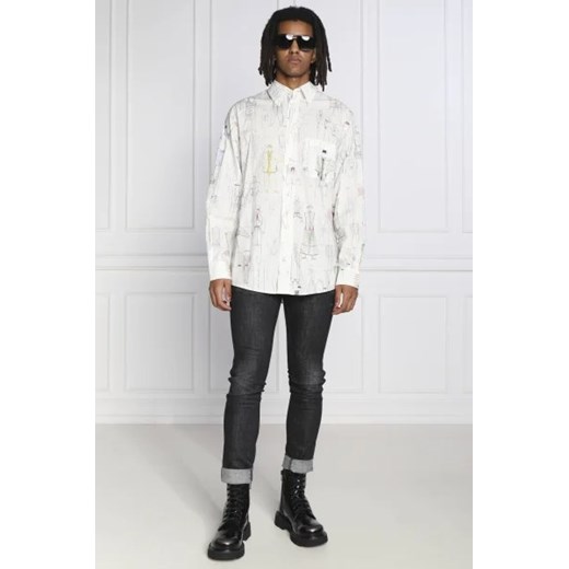 Kenzo Koszula PRINTED CASUAL SHIRT | Regular Fit Kenzo 40 promocyjna cena Gomez Fashion Store