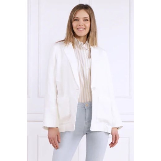 Tommy Hilfiger Lniana marynarka CASUAL LINEN SB BLAZER | Regular Fit ze sklepu Gomez Fashion Store w kategorii Marynarki damskie - zdjęcie 172929449