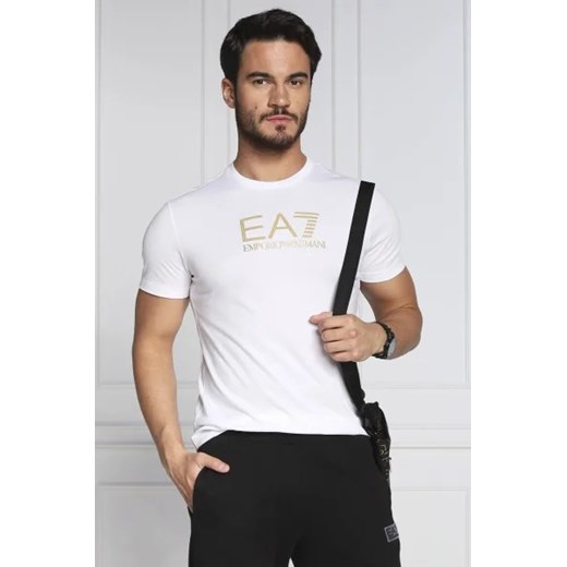 EA7 T-shirt | Regular Fit ze sklepu Gomez Fashion Store w kategorii T-shirty męskie - zdjęcie 172929557