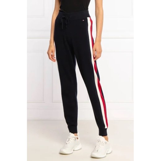 Tommy Hilfiger Spodnie dresowe | Loose fit | z dodatkiem wełny ze sklepu Gomez Fashion Store w kategorii Spodnie damskie - zdjęcie 172938957