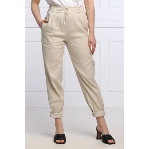 Marc Cain Lniane spodnie | Loose fit ze sklepu Gomez Fashion Store w kategorii Spodnie damskie - zdjęcie 172940937