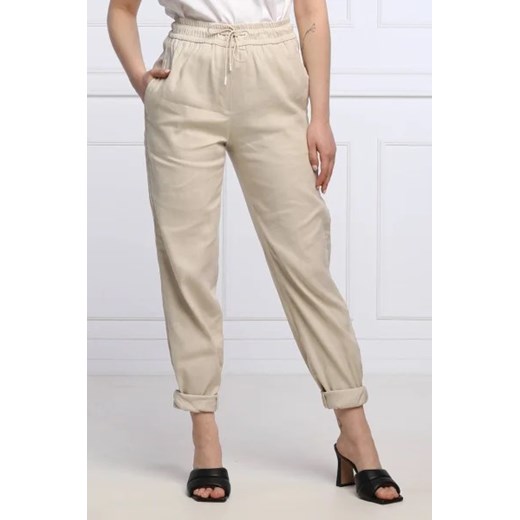 Marc Cain Lniane spodnie | Loose fit Marc Cain 40 promocyjna cena Gomez Fashion Store
