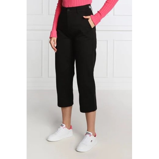 Tommy Jeans Spodnie | Cropped Fit ze sklepu Gomez Fashion Store w kategorii Spodnie damskie - zdjęcie 172945299