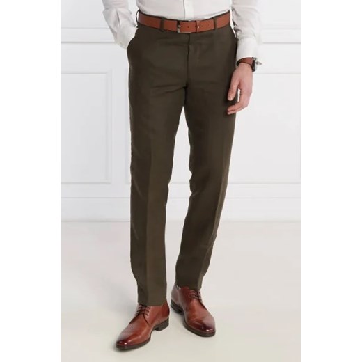 Oscar Jacobson Lniane spodnie Denz | Regular Fit Oscar Jacobson 48 promocyjna cena Gomez Fashion Store