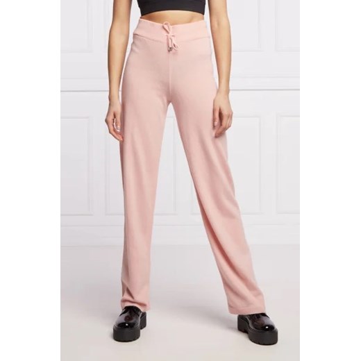 Juicy Couture Spodnie dzianinowe | Regular Fit | z dodatkiem wełny i kaszmiru ze sklepu Gomez Fashion Store w kategorii Spodnie damskie - zdjęcie 172946927