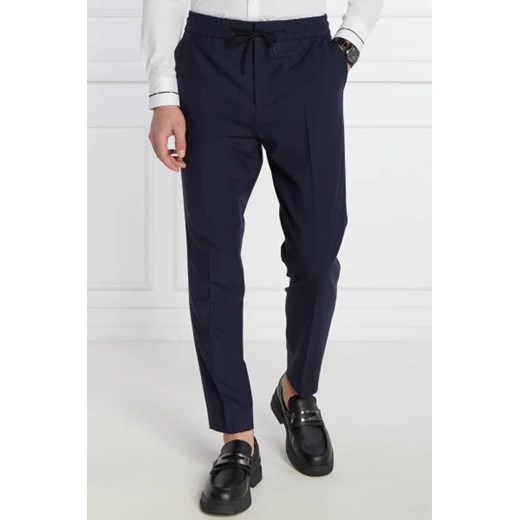 HUGO Wełniane spodnie chino Howard231X | Slim Fit ze sklepu Gomez Fashion Store w kategorii Spodnie męskie - zdjęcie 172947695