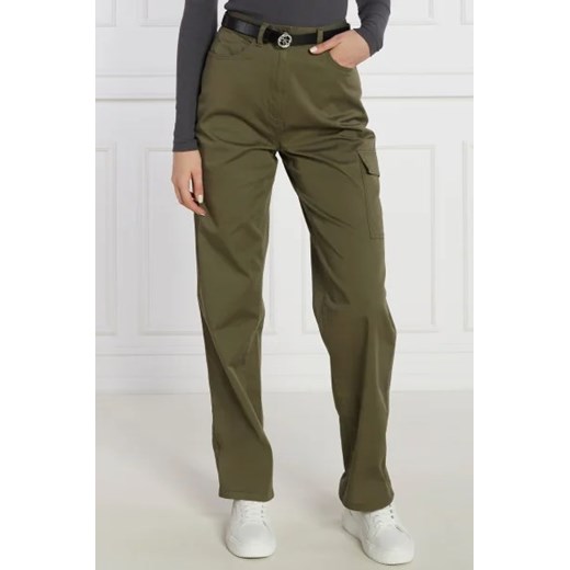 CALVIN KLEIN JEANS Spodnie | Straight fit | stretch ze sklepu Gomez Fashion Store w kategorii Spodnie damskie - zdjęcie 172948055