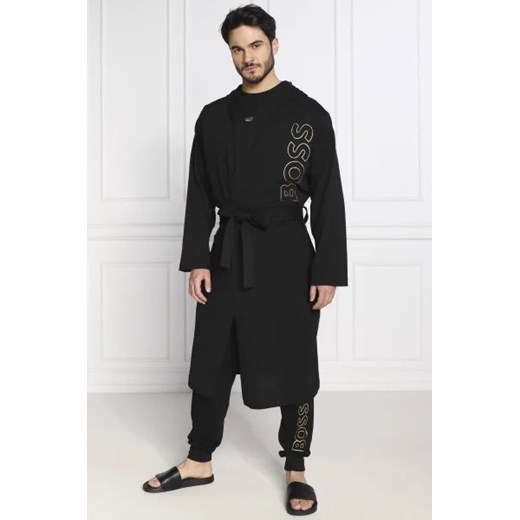 BOSS BLACK Szlafrok Identity Hooded Robe | Regular Fit ze sklepu Gomez Fashion Store w kategorii Szlafroki męskie - zdjęcie 172948227