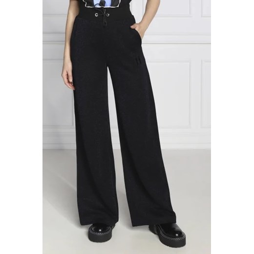 Karl Lagerfeld Spodnie Wideleg Glitter Sweat Pants | flare fit ze sklepu Gomez Fashion Store w kategorii Spodnie damskie - zdjęcie 172948436