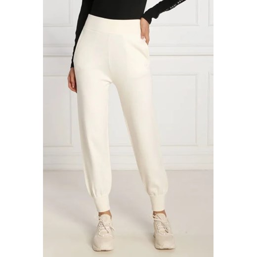 HUGO Spodnie dresowe Sajity | Slim Fit | z dodatkiem wełny ze sklepu Gomez Fashion Store w kategorii Spodnie damskie - zdjęcie 172948568