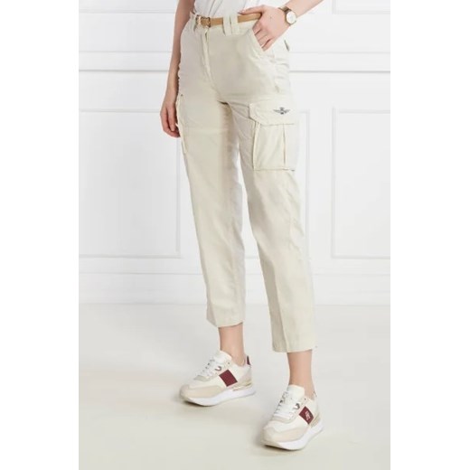 Aeronautica Militare Spodnie cargo | Regular Fit ze sklepu Gomez Fashion Store w kategorii Spodnie damskie - zdjęcie 172949036