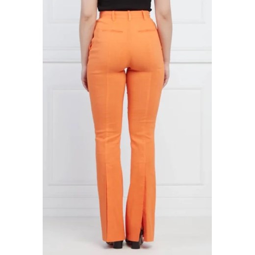 Pinko Lniane spodnie POLICORO | flare fit Pinko 42 Gomez Fashion Store wyprzedaż
