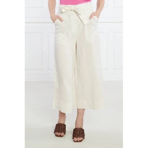 MAX&Co. Lniane spodnie FINESTRA | Straight fit ze sklepu Gomez Fashion Store w kategorii Spodnie damskie - zdjęcie 172951977