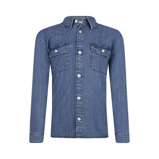 Tommy Hilfiger Koszula | Regular Fit | denim ze sklepu Gomez Fashion Store w kategorii Koszule chłopięce - zdjęcie 172952786