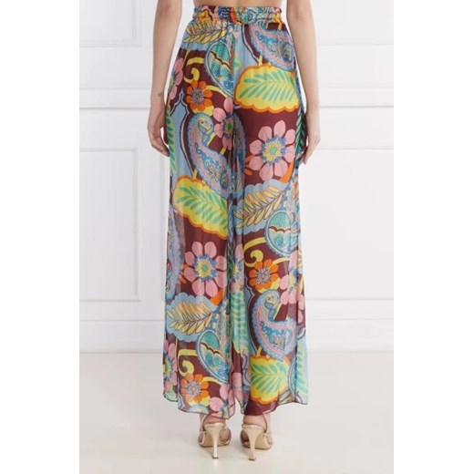 Guess Spodnie | Loose fit | z dodatkiem jedwabiu Guess S Gomez Fashion Store wyprzedaż
