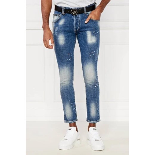 Philipp Plein Jeansy Lion Circus | Skinny fit ze sklepu Gomez Fashion Store w kategorii Jeansy męskie - zdjęcie 172954319