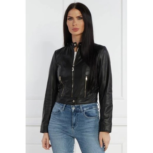 Liu Jo Skórzana kurtka | Cropped Fit Liu Jo 36 wyprzedaż Gomez Fashion Store