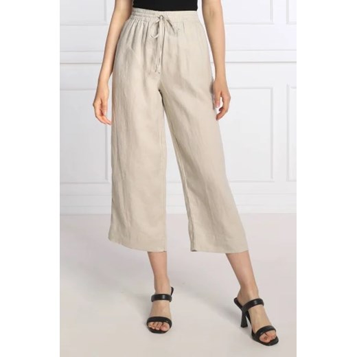 DKNY Lniane spodnie | flare fit ze sklepu Gomez Fashion Store w kategorii Spodnie damskie - zdjęcie 172955097